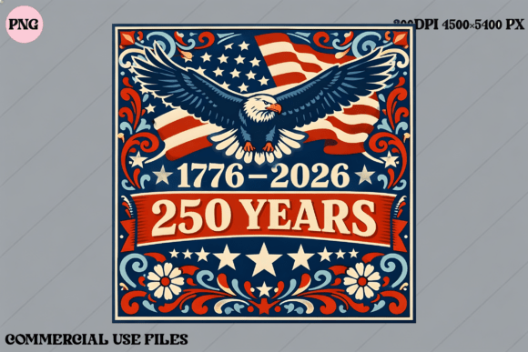 Download USA 250 Years Eagle Flag Graphic Design - Years Collection