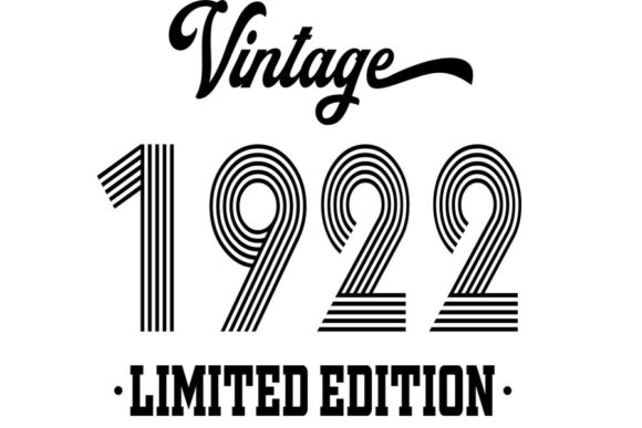 Download Vintage Since 1922 Svg, 100  Birthday - Premium Resources