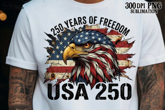 Download USA 250 Years Anniversary PNG Eagle - Years Collection