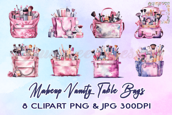 Download Makeup Vanity Table Bags Clipart - Clipart Collection