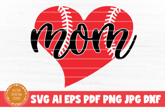 Download Baseball Mom Heart Svg - Mom Collection