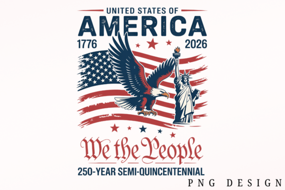Download 250 Years Eagle PNG Sublimation Design - Years Collection
