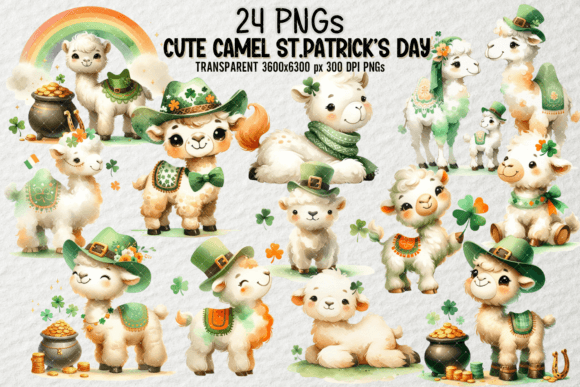 Download Cute Camel St.Patrick’s Day Clipart - Clipart Collection