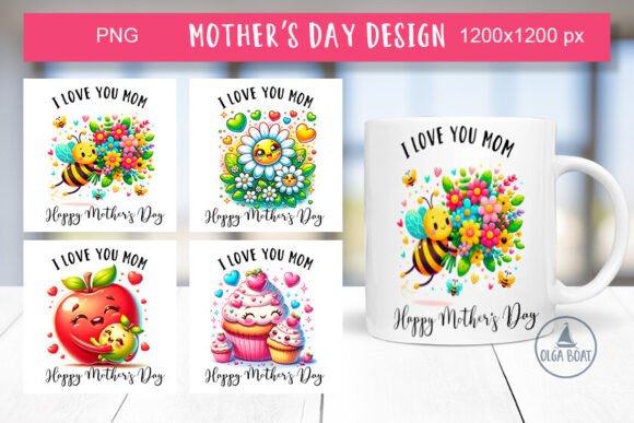 Download I Love You Mom Mug | Happy Mothers Day - Mom Collection
