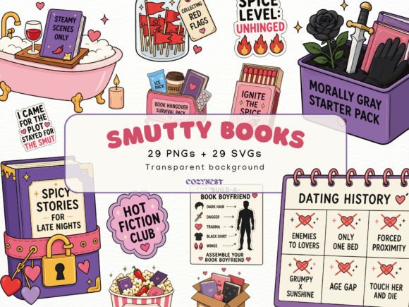 Download Spicy Romance Books Clipart Bookish PNG - Clipart Collection