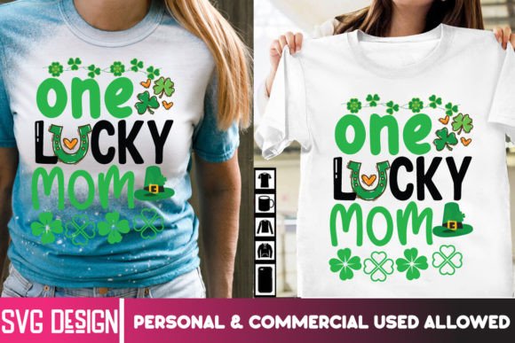 Download One Lucky Mom SVG Cut File - Mom Collection