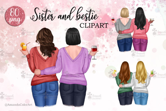 Download Sister and Bestie Clipart - Clipart Collection