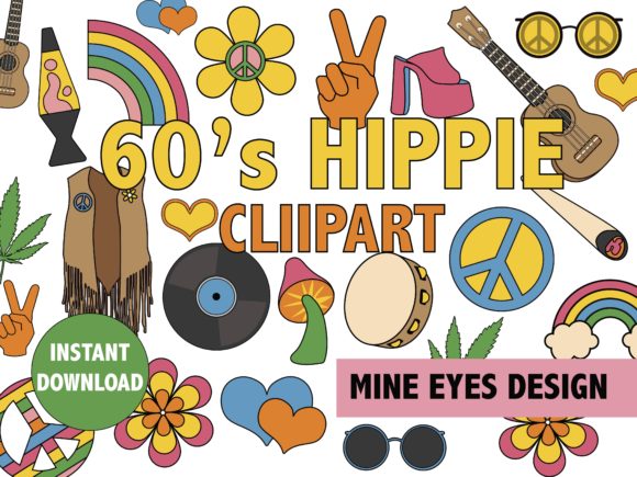 Download 60's Hippie Clipart - Clipart Collection