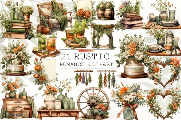 Download Rustic Romance Clipart - Clipart Collection